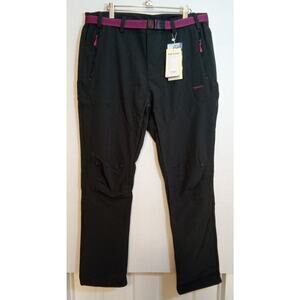 Tofern Womens Softshell Pants Winter Warm Breathable Water & Wind Proof Gray 2XL